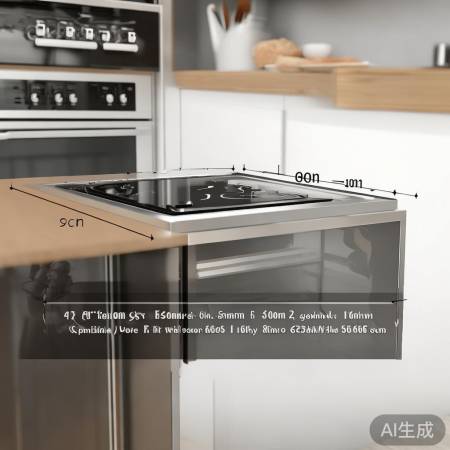 集成灶尺寸适中，布局灵活。