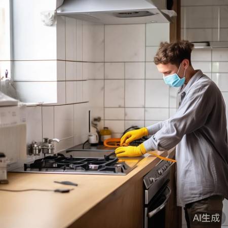 更换烟管，先关阀断电