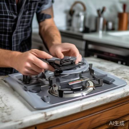 检查燃气灶电池