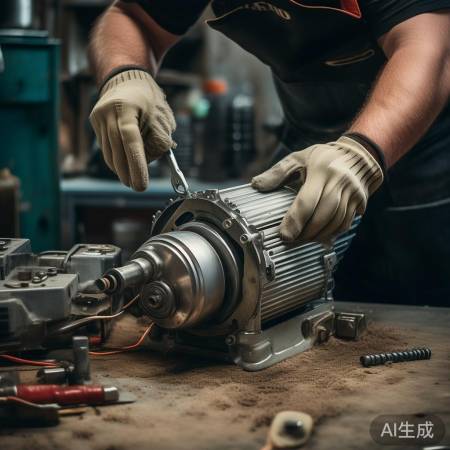 拆电机，小心灰尘。