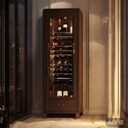 红酒柜靠墙，提升家居档次