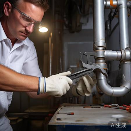 关闭水阀，轻拧水管接头