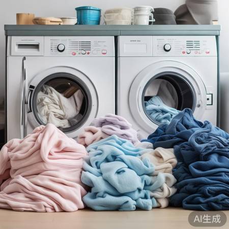 衣物分类烘洗，避免缠绕皱褶