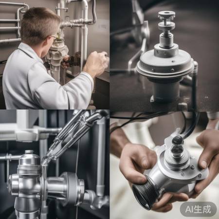 安装减压阀及三通