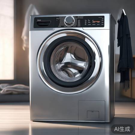 美诺洗衣机，简约大容量，洗净不