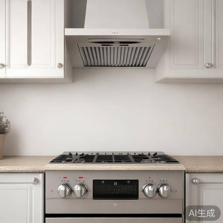 油烟机安装：灶台上方70cm