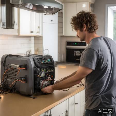 临时供电恢复油烟机