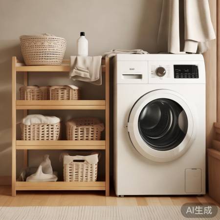 卧室洗衣机置物架，实用小帮手