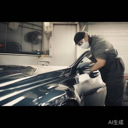 打磨改色，通风戴护具