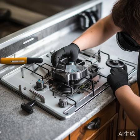 关燃气拆灶具，注意安全。