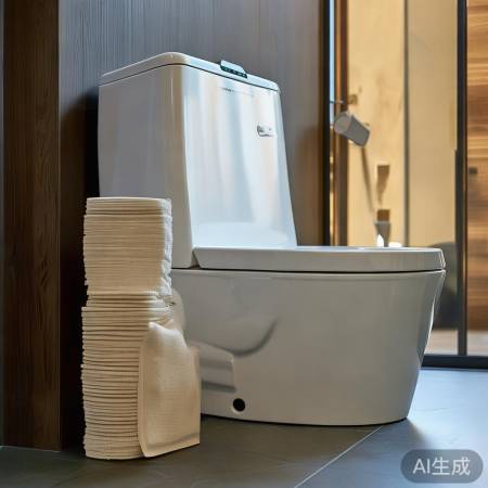 智能马桶与纸巾共存