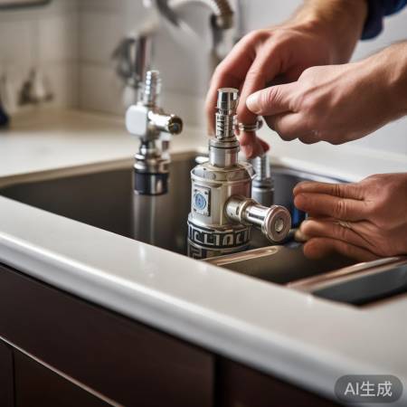 安装新燃气阀，螺丝勿过紧