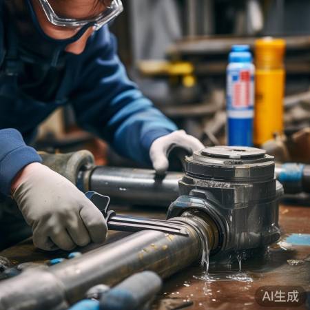 拧紧接口，检查密封