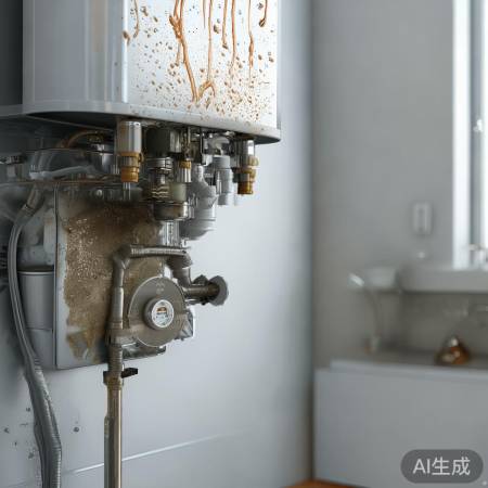 壁挂炉水压降，疑是水垢阻。