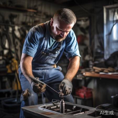 打磨点火针，确保点火顺畅