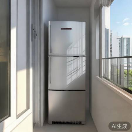 阳台冰箱，空间宽敞美观点