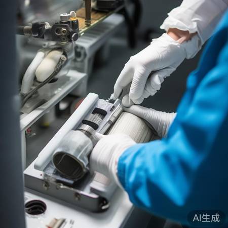 更换滤芯，轻按到位