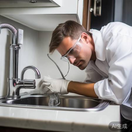 管道异物堵塞，通细铁丝或换新。