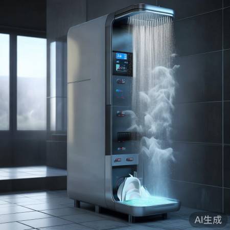 花洒洗衣机一体机，洗澡洗衣两不