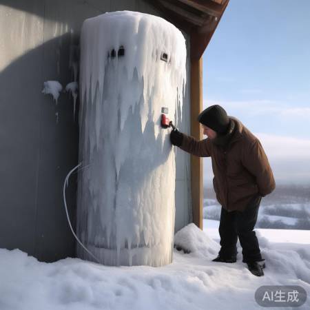 热水器冻住，速关电源修
