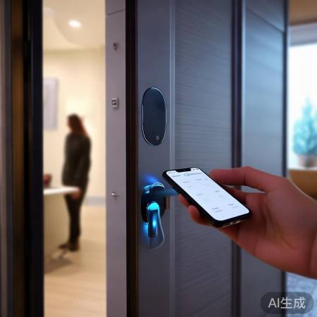 智能锁，一触即锁