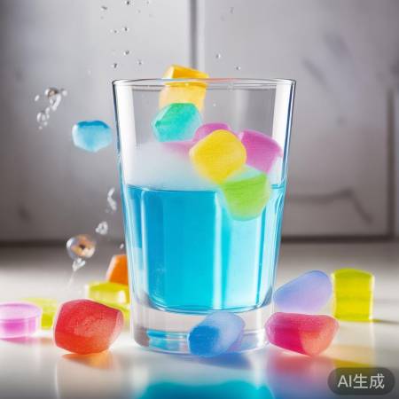 泡腾片，溶解快，气泡多。