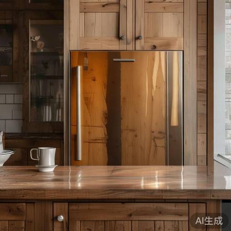 实木餐边柜冰箱，时尚实用