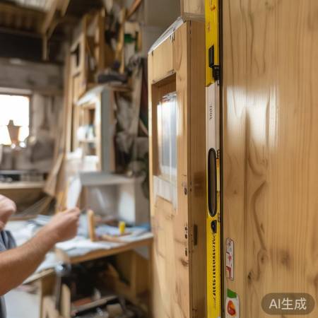 油烟机安装，确保底板水平