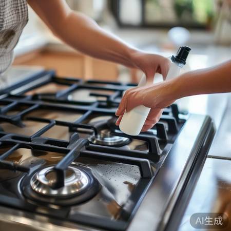 燃气灶清洁去油渍
