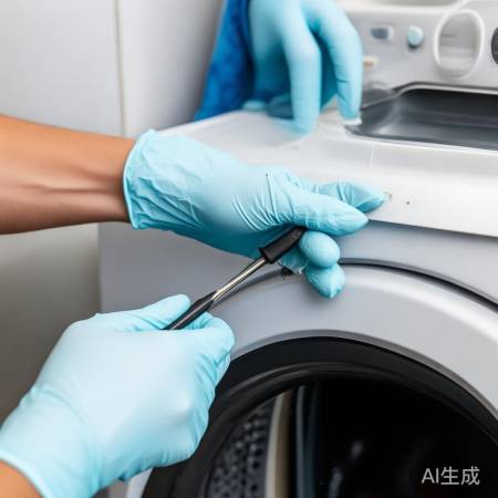 检查洗涤盒盖，清除卡物