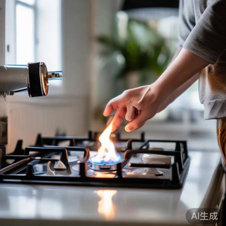 点火测试，检查燃气灶