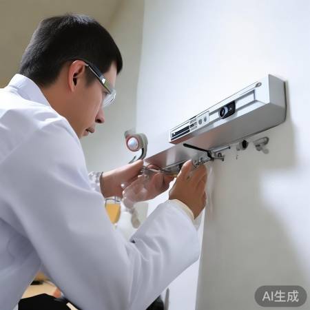 安装设备，横平竖直