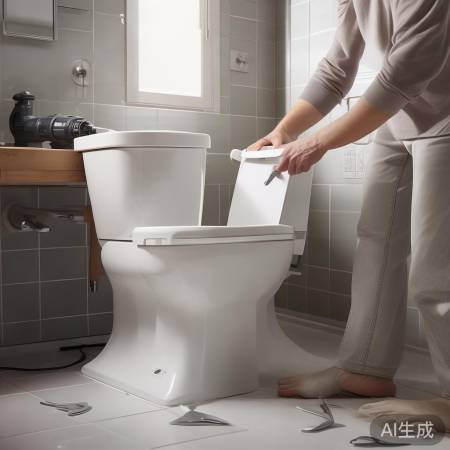 安装马桶小背篓，工具备齐。