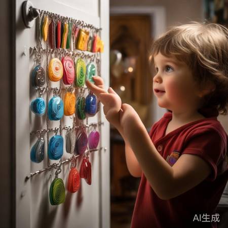 指纹锁挂件，趣味解谜，培养观察