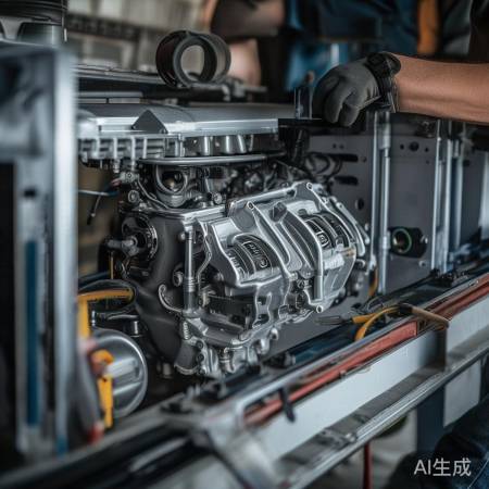 寻找合适位置安装发动机