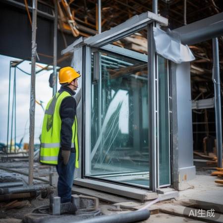 安装时，小心玻璃破碎。