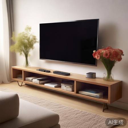 电视墙置物架，空间更和谐