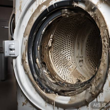 洗衣机长期不洗，污垢细菌多