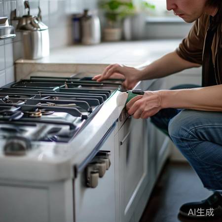 燃气灶启用前检查管道