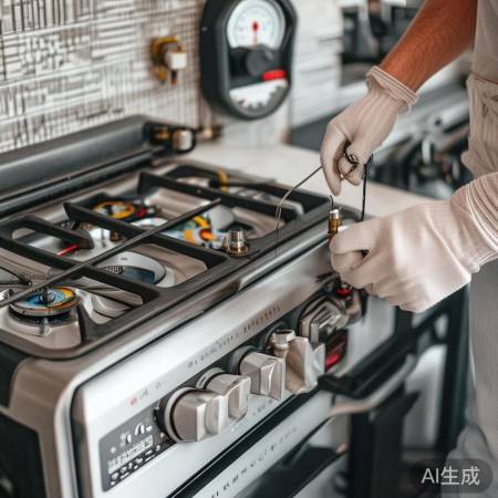 检查燃气压力与管道